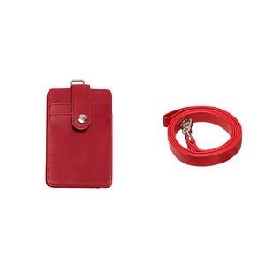 PU Keychain 3 Pockets PU Leather Card Holder 8