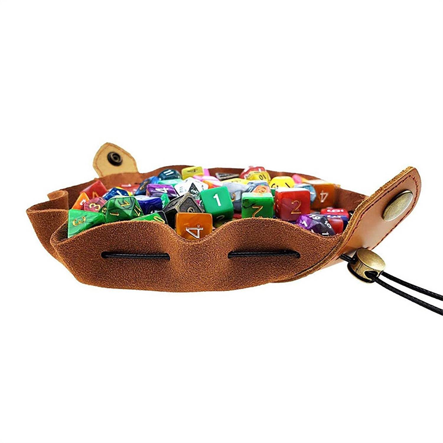 Mini PU Leather Drawstrin Dice Bag 5