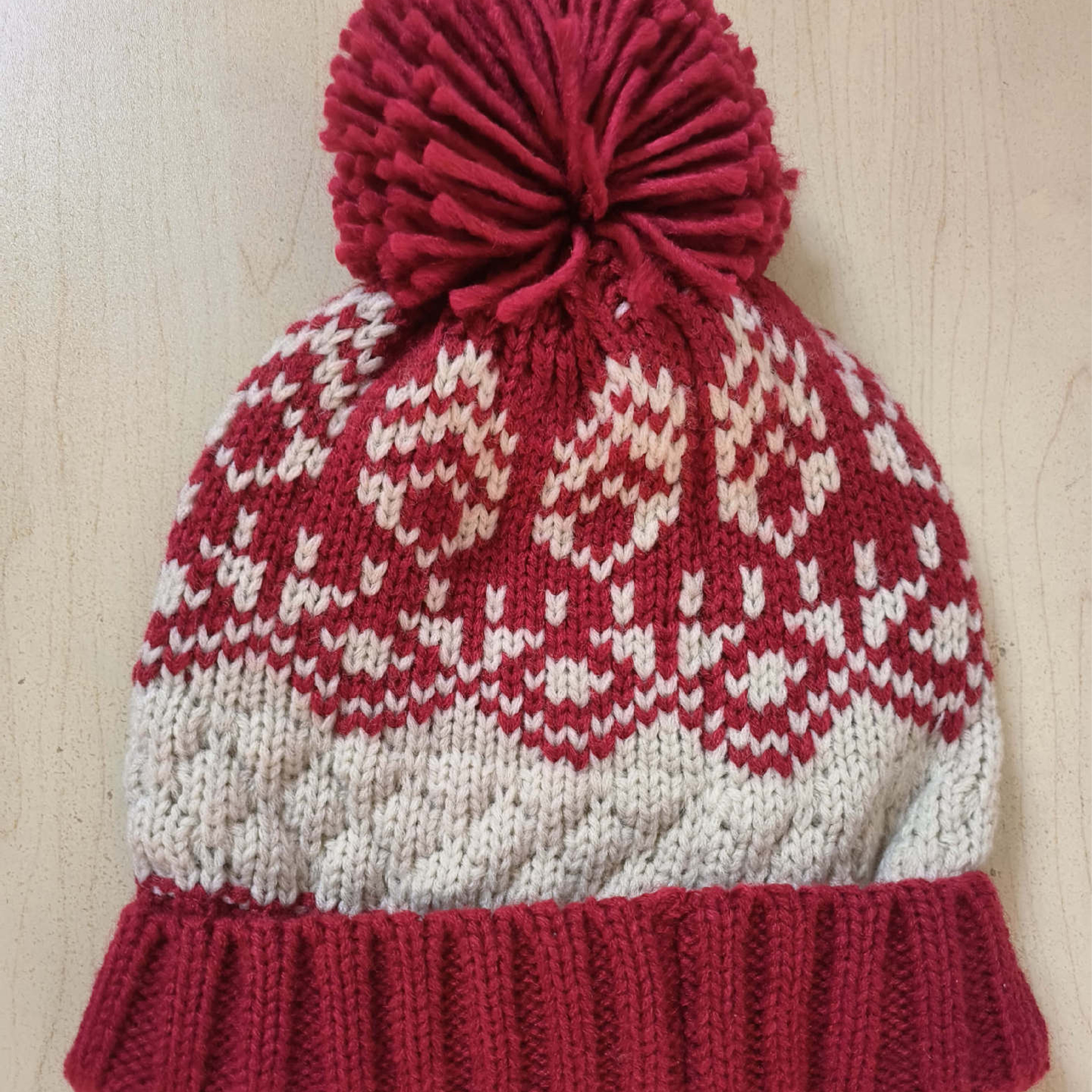 Christmas knitted hat neck bib two-piece for Girls and Boys 4