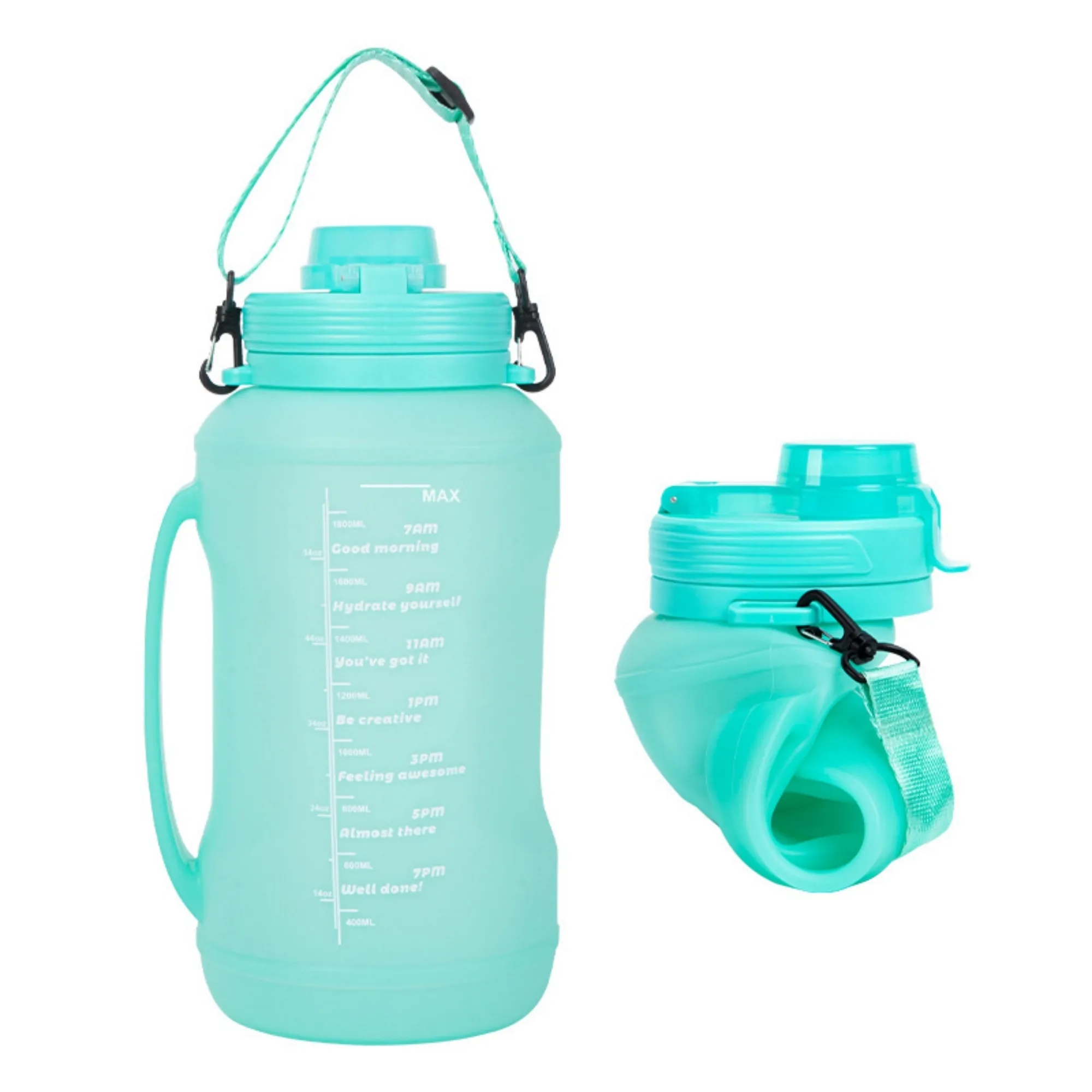 64oz Large-Capacity Outdoor Collapsible Silicone Bottle 3