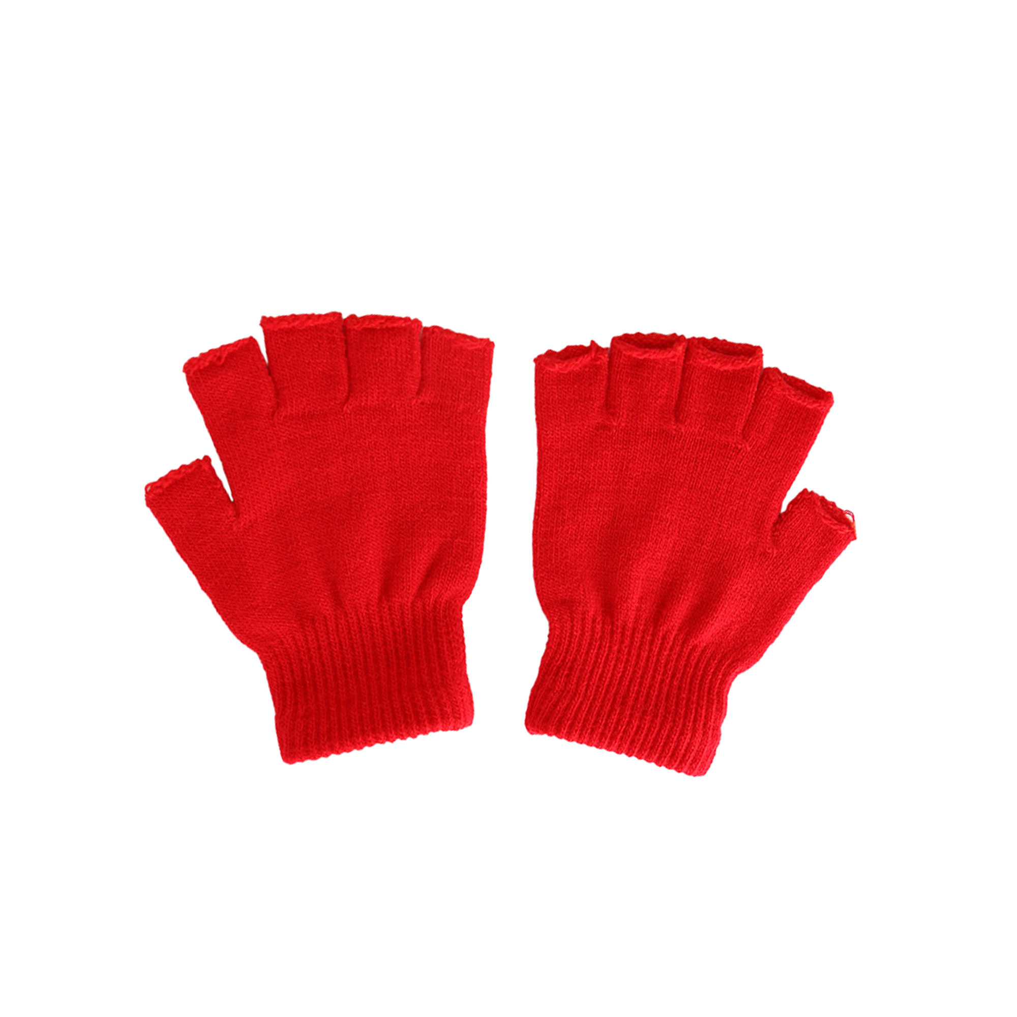 Colorful Winter Knitted Half Finger Gloves 2