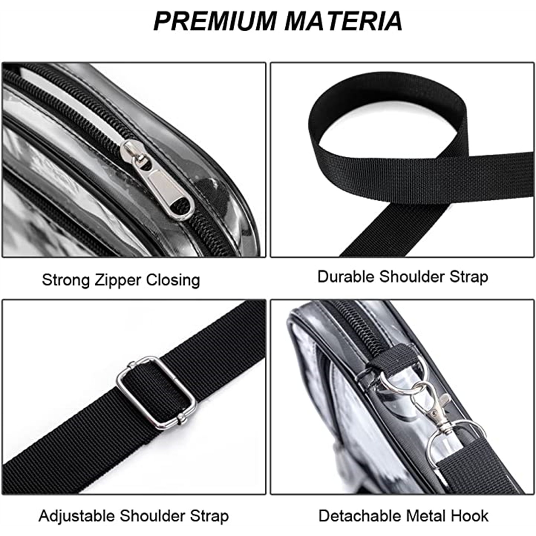 Clear Crossbody Purse Bag 1