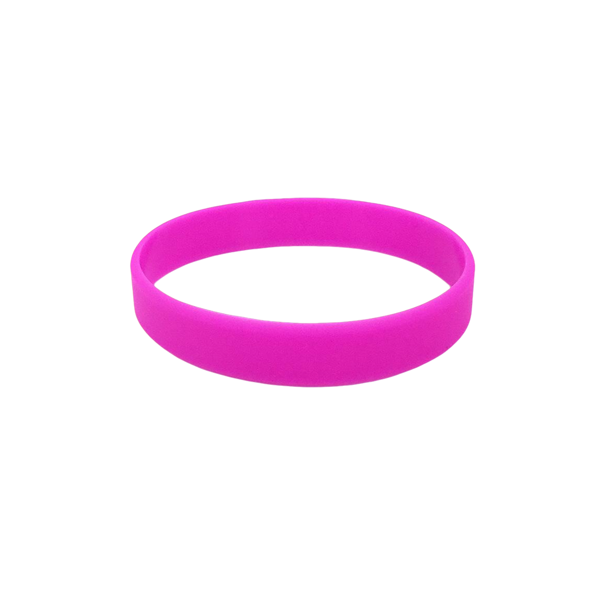 Silicone Wrist Band With Color Fill 8 X 0.5" 16