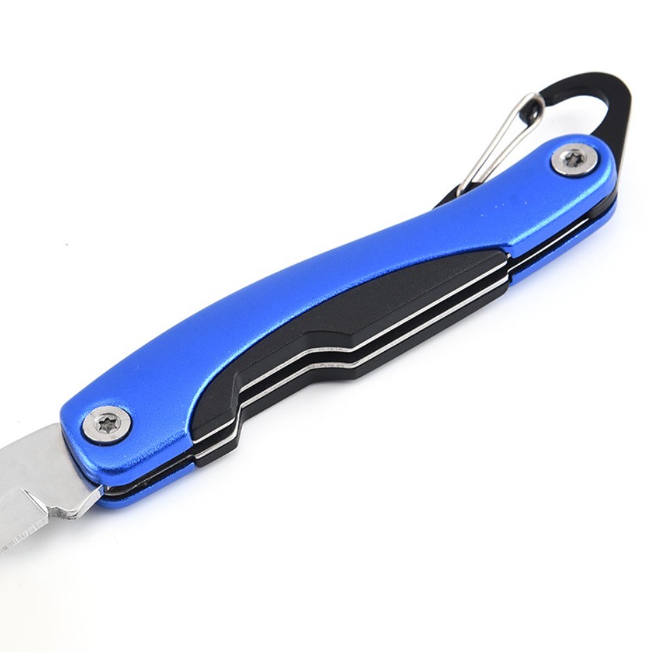 Stainless Steel Folding Pocket Knife with Key Chain 5