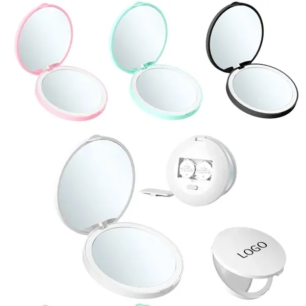LED Makeup Mirror - Dual-Sided Folding Design 9