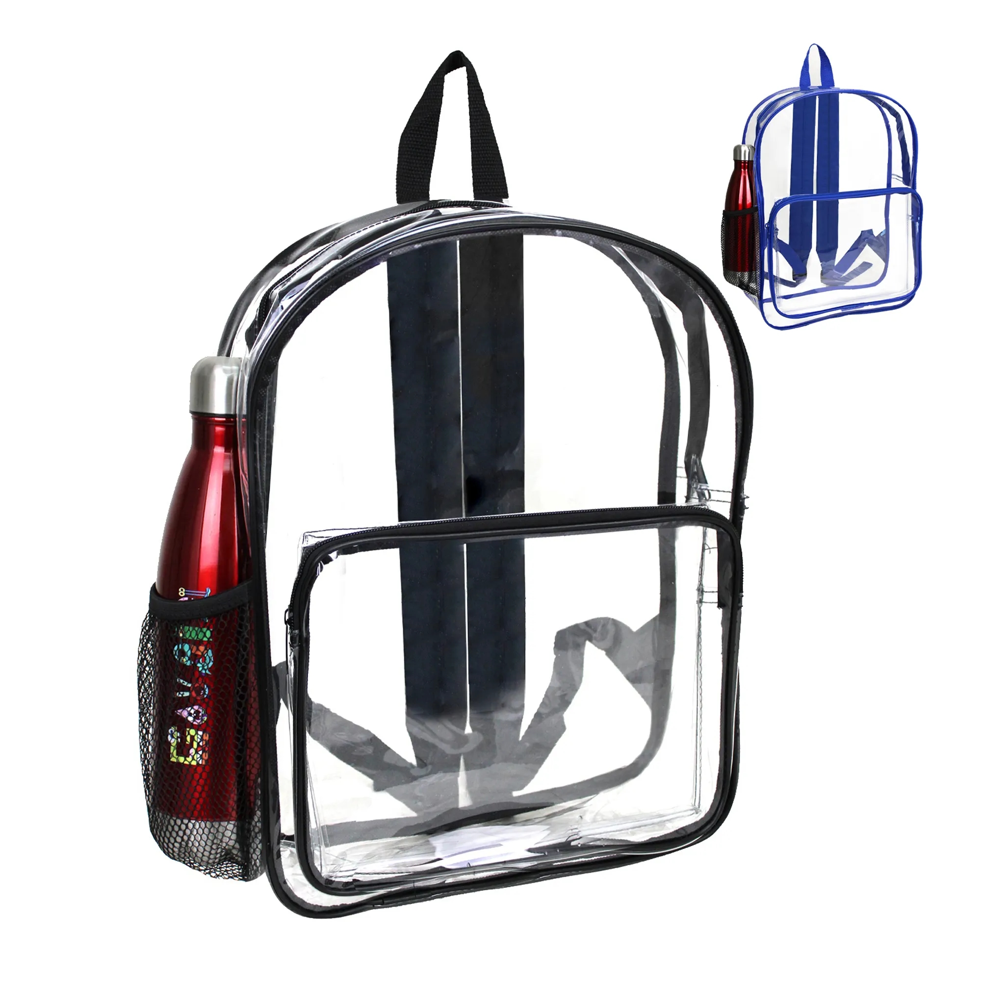 16" Heavy Duty Clear Security Backpack 2