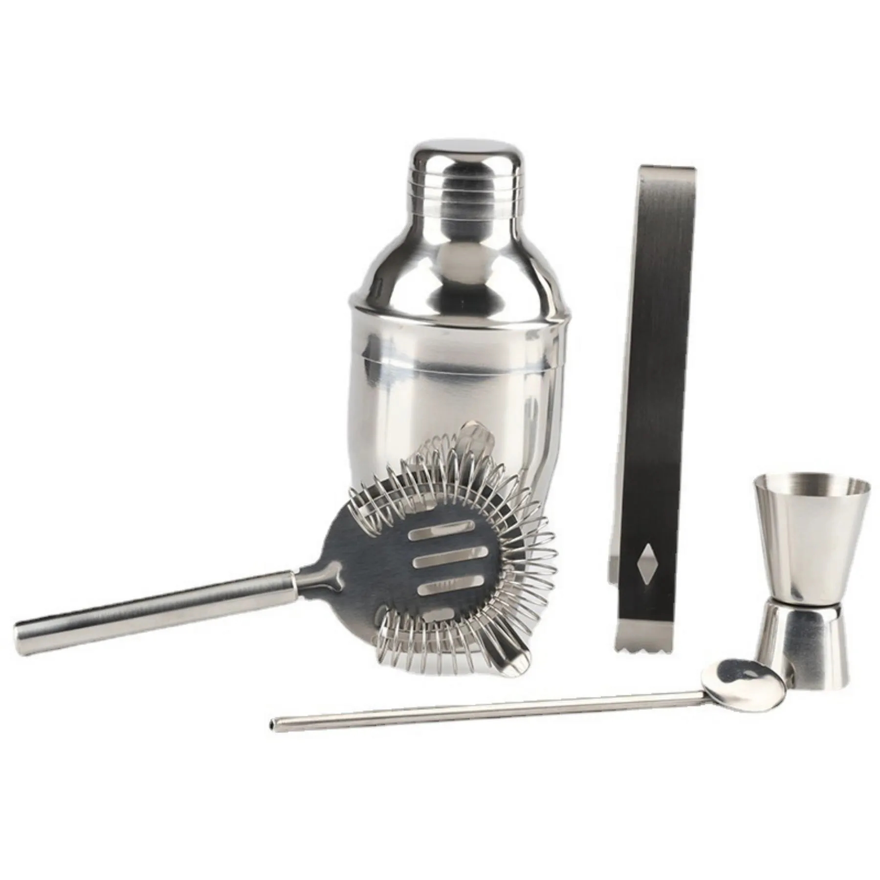 550ml/18.6OZ Stainless Steel Cocktail Shaker set 4
