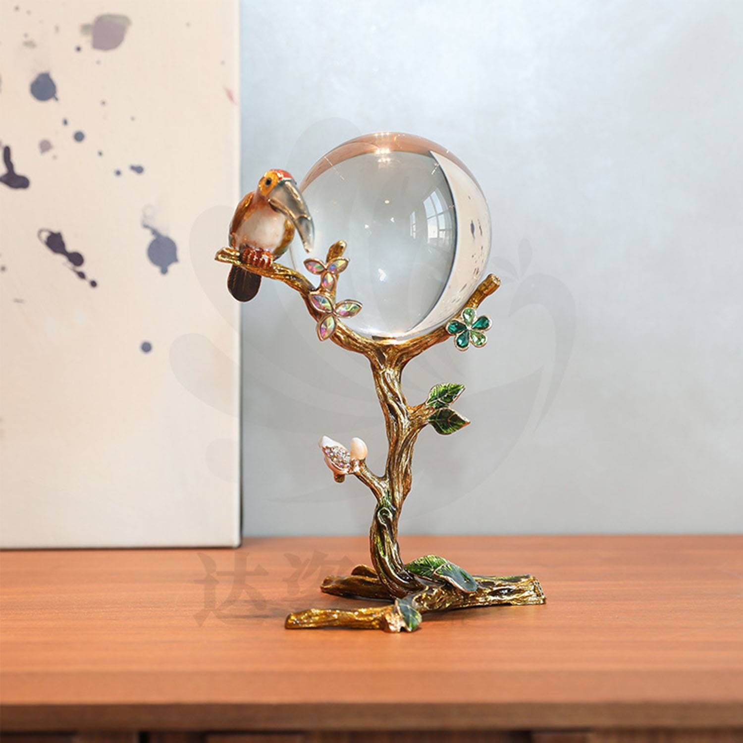 Crystal crafts enamel glass ball decorations 5