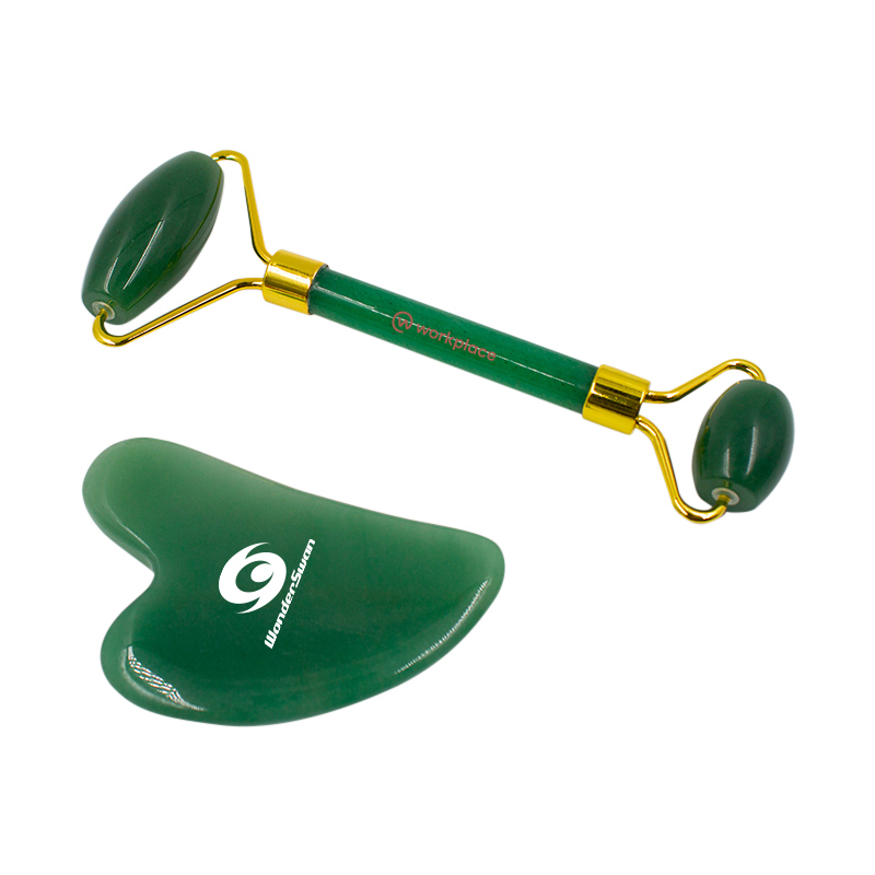 High Quality Jade Face Roller and Gua Sha Gift Set 3