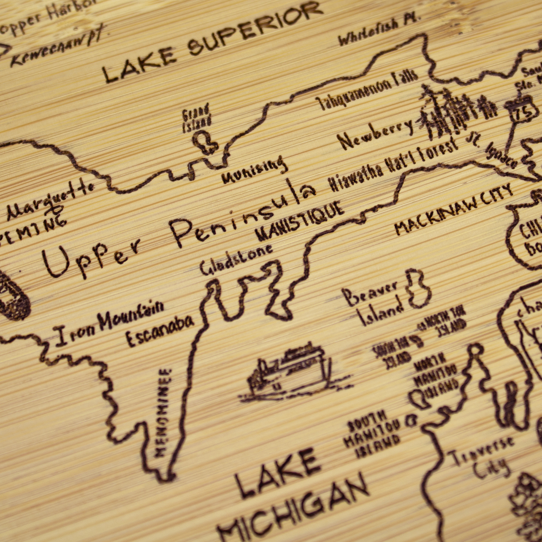 A Slice of Life Michigan Serving & Cutting Board 4