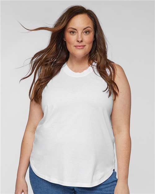 Women's Curvy Relaxed Fine Jersey Tank - 3892 33