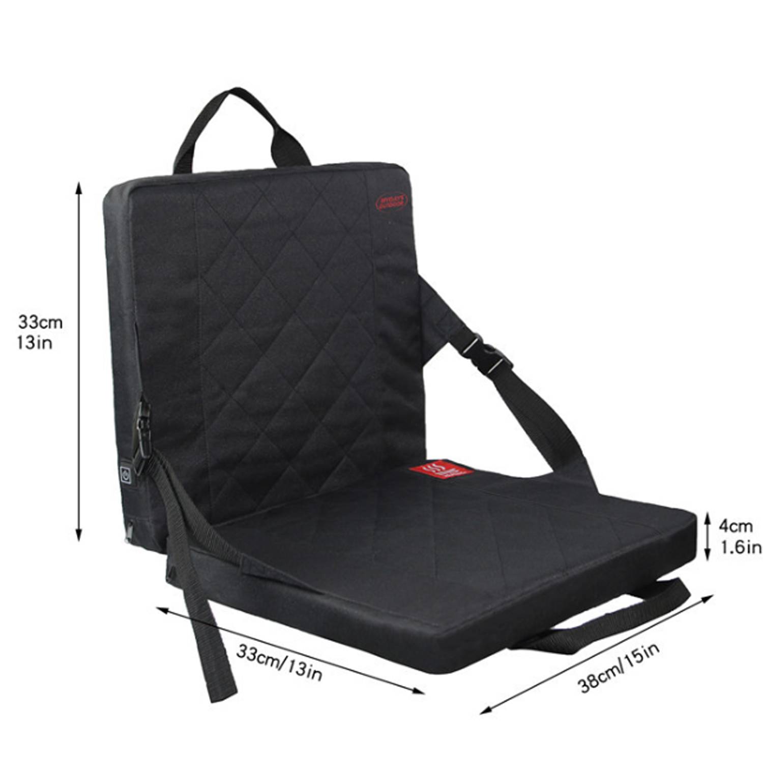 Foaldable Heated Stadium Seat Cushion 2