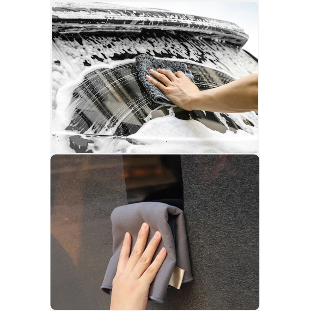 Double Sided Cleaning Washing Suede Towel 3