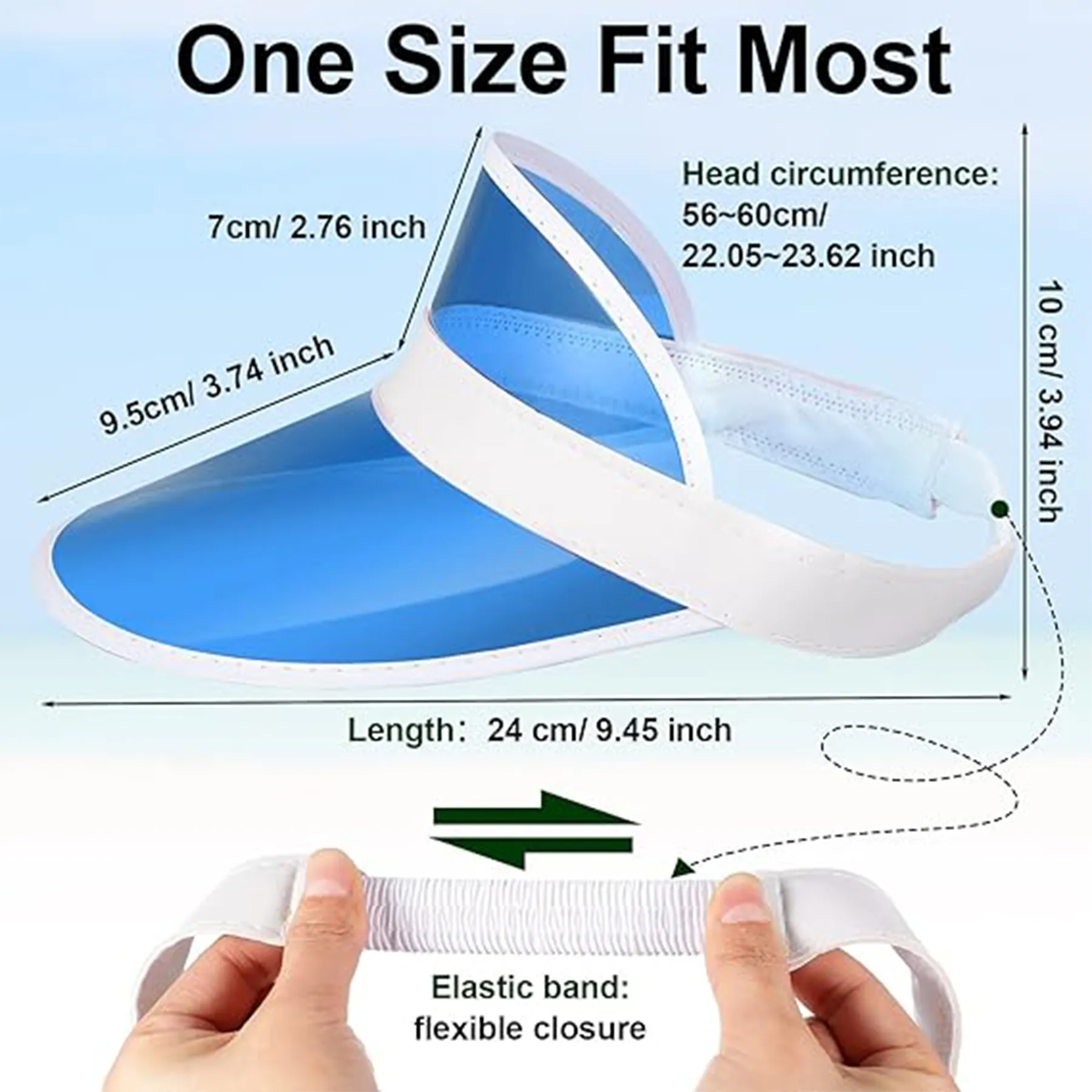 PVC Sun Shade Visor Hat 3