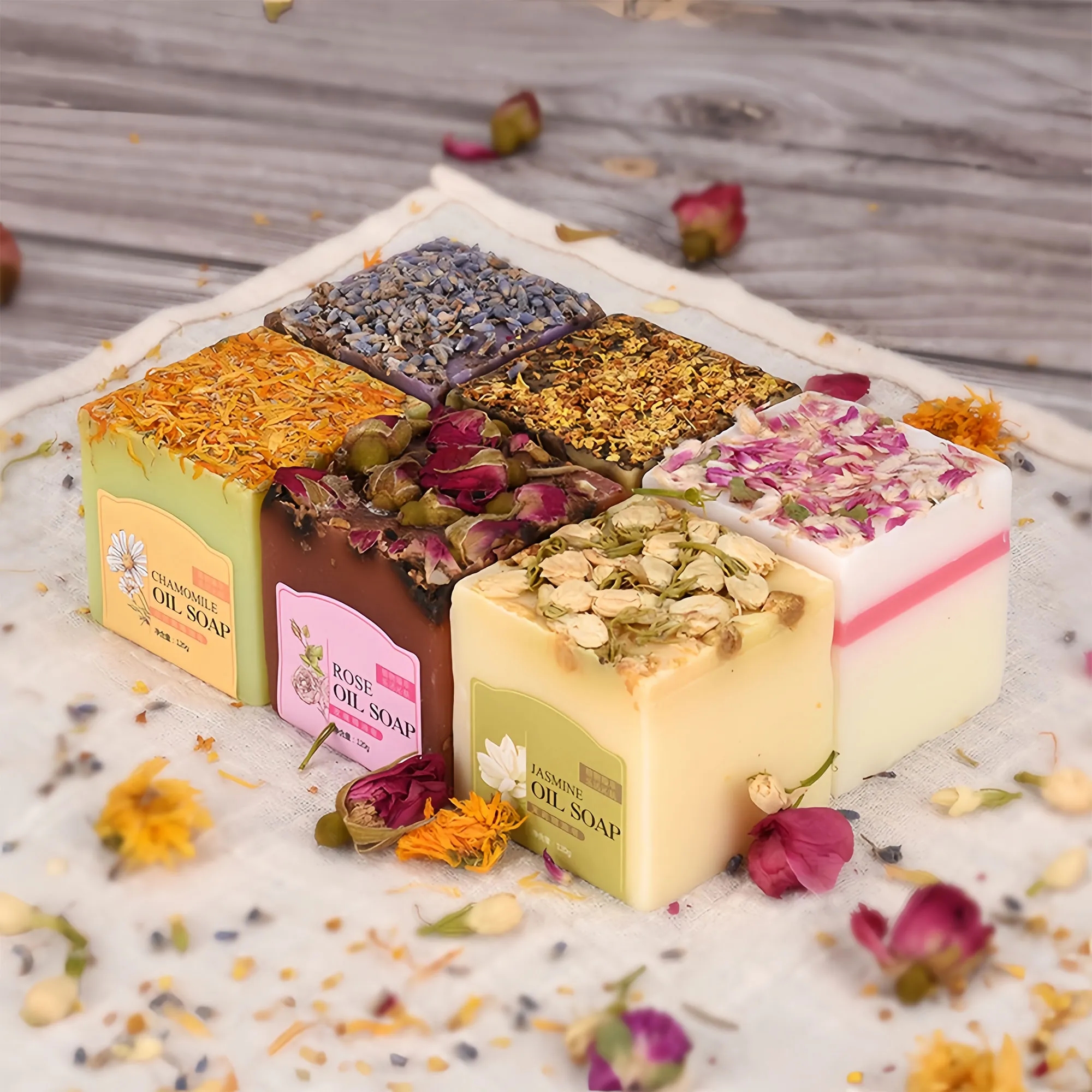 Natural Plant-Based Floral Essential Oil Soap For Cleansing 6