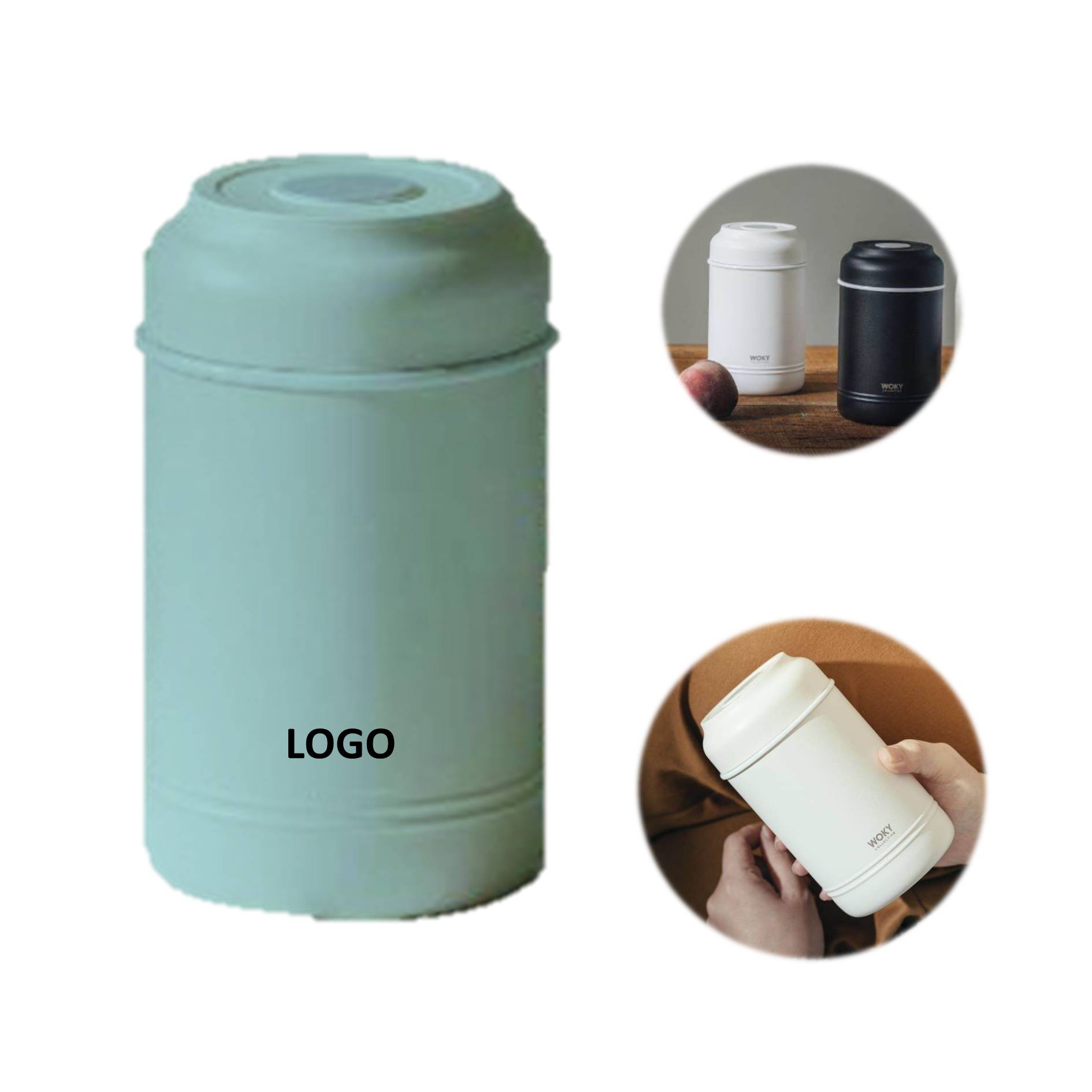 18oz Portable Ceramic Inner Coffee Tumbler 1