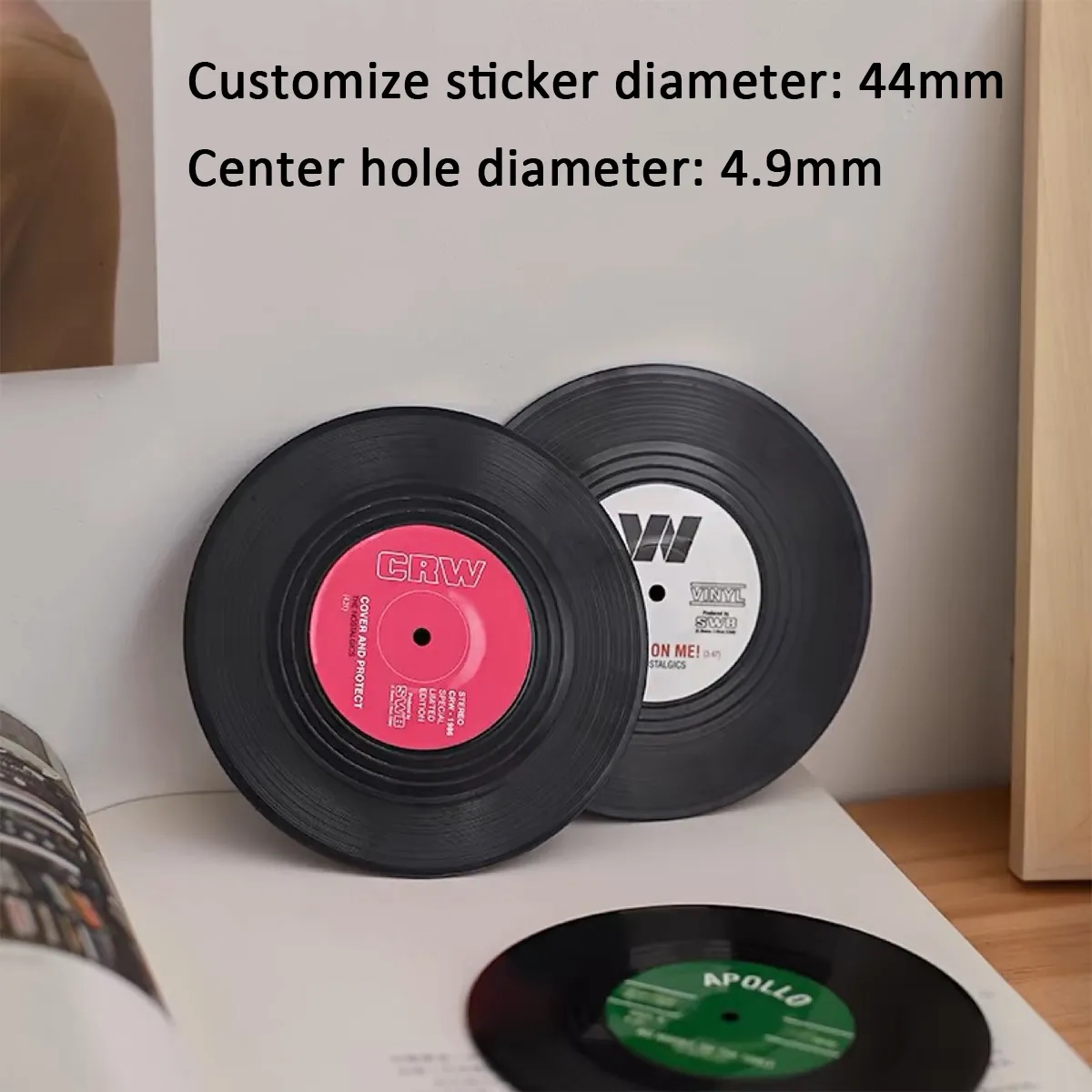 Vinyl Record Disk Coasters for Drinks 2