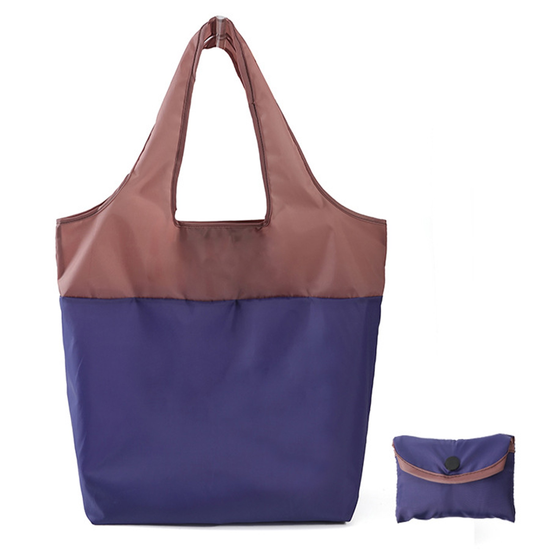 Two-Tone Folding Shopping Bag, custom tote bag with logo imprint 4