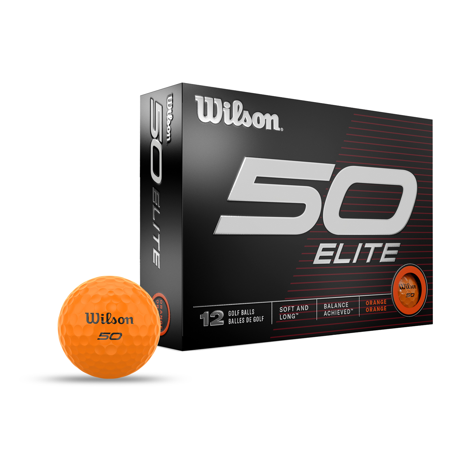 Wilson 50 Elite Orange Golf Balls