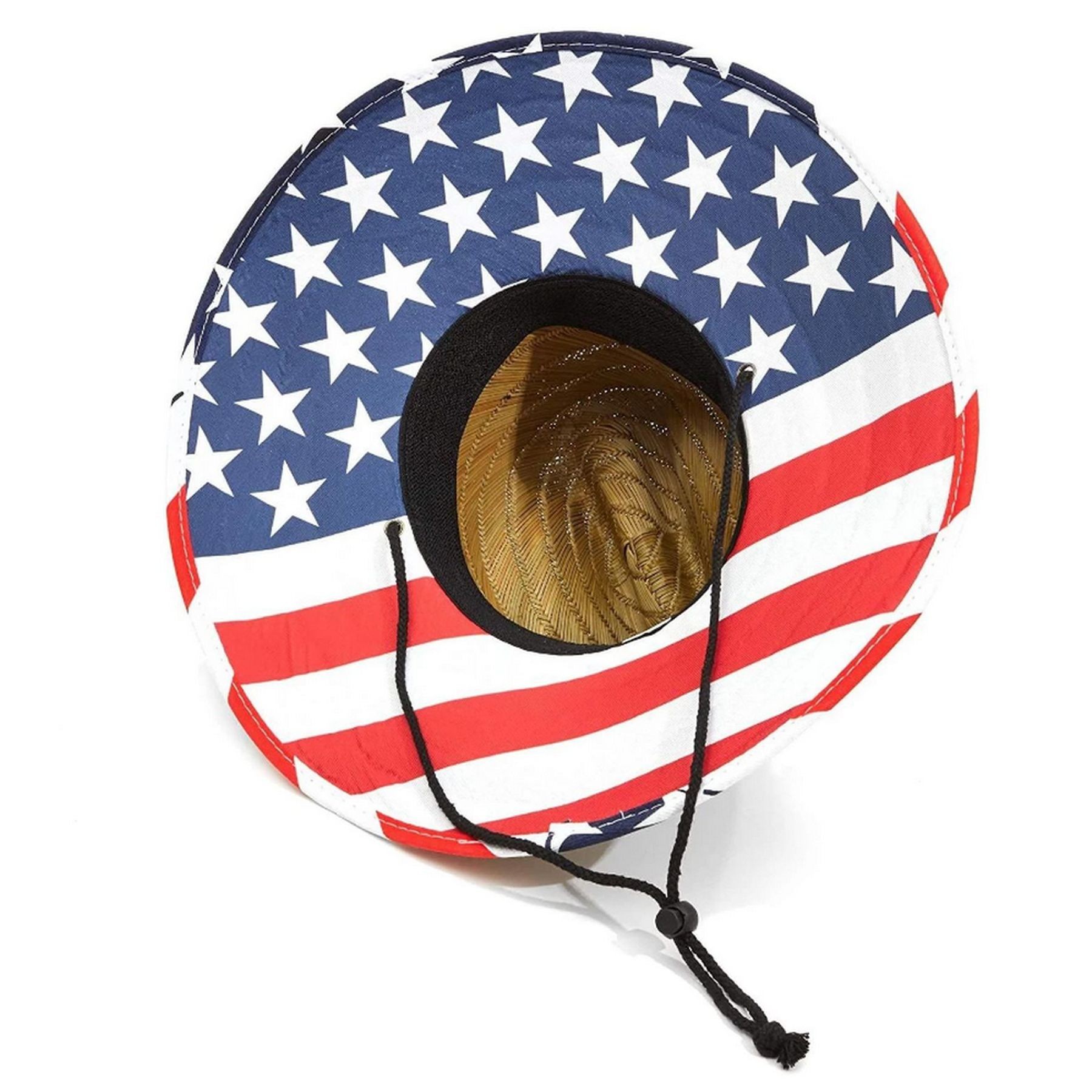 Custom Lifeguard Style Woven Straw Hat 8