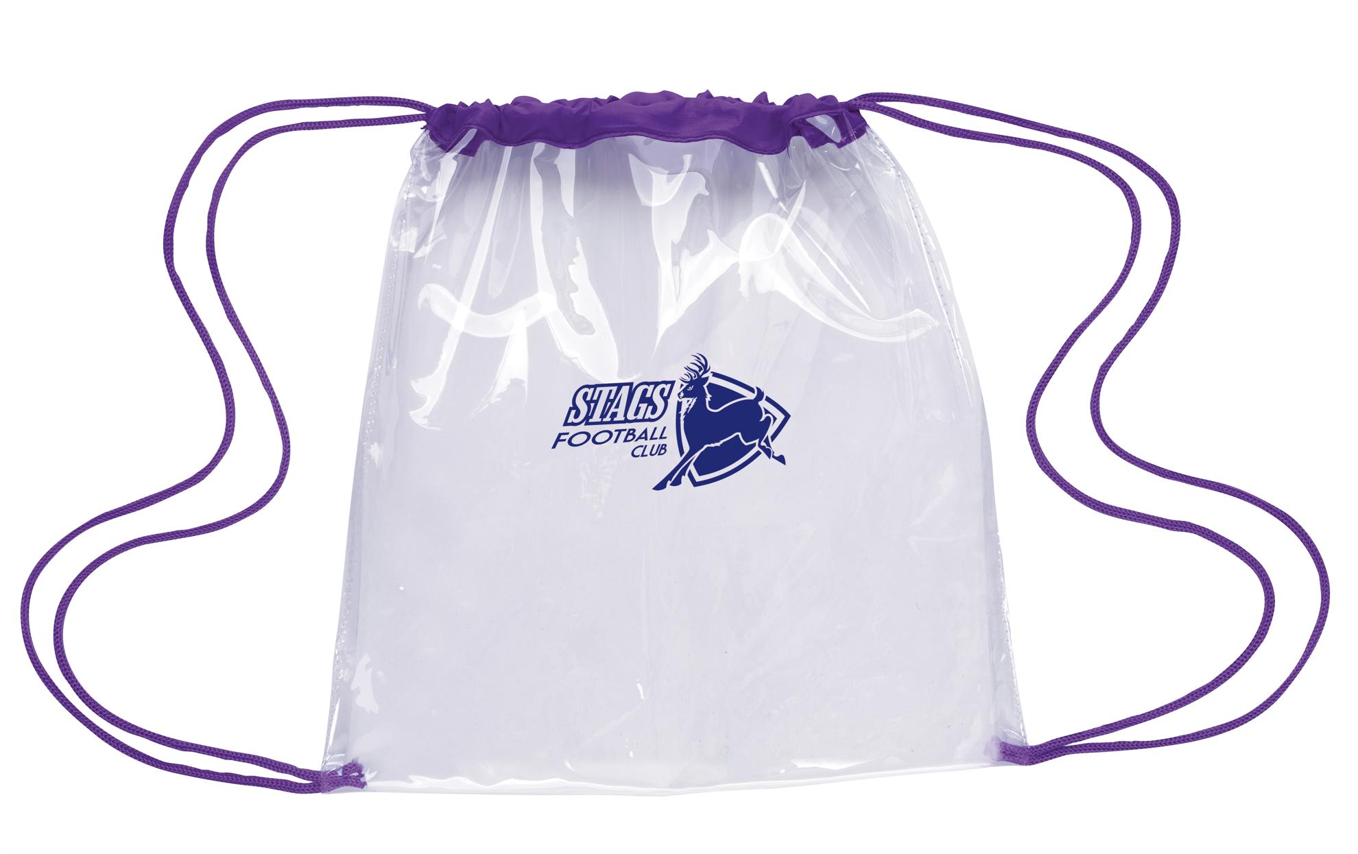 Good Value™ Clear Game Drawstring Backpack 14