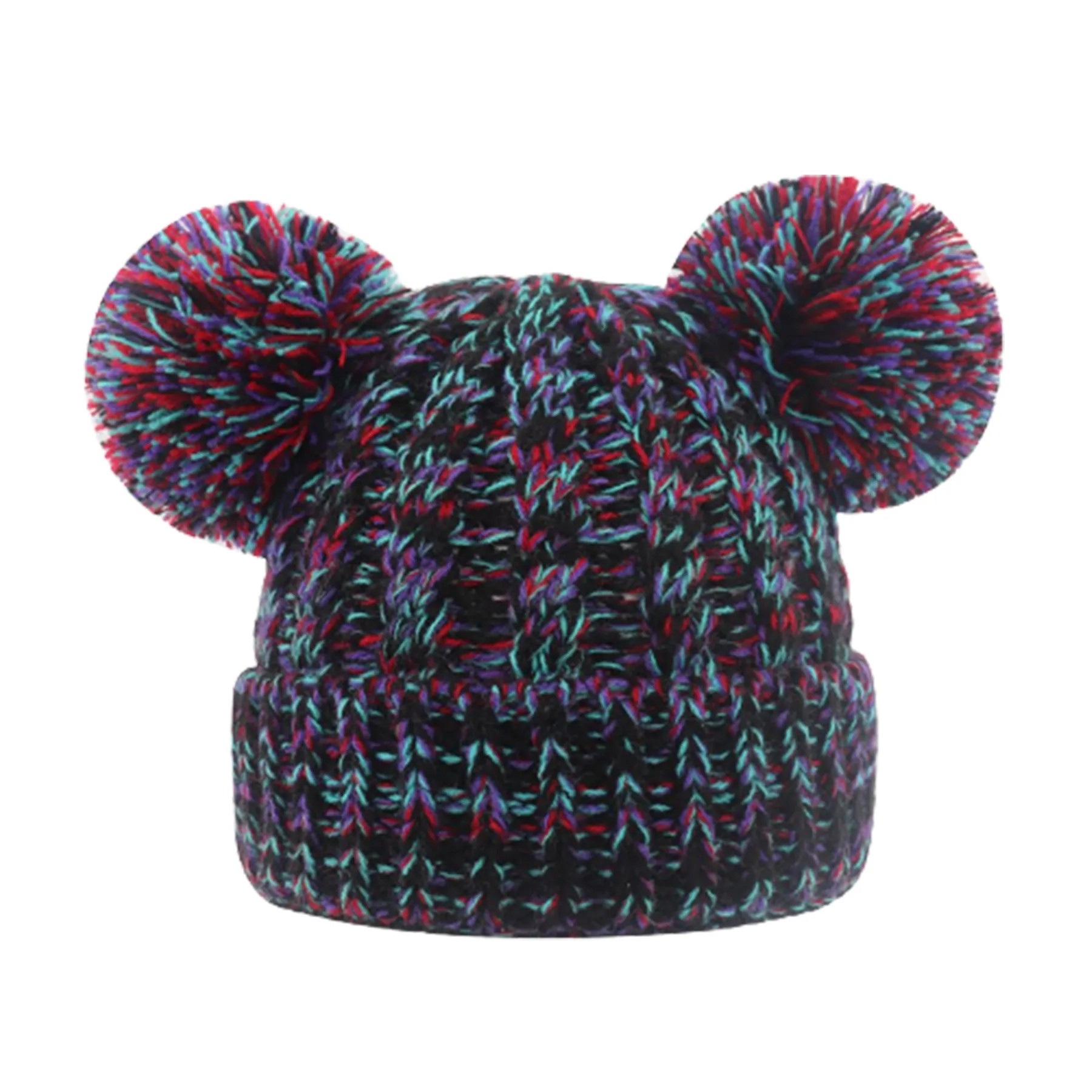 Pom-Pom Knitted Hat 1