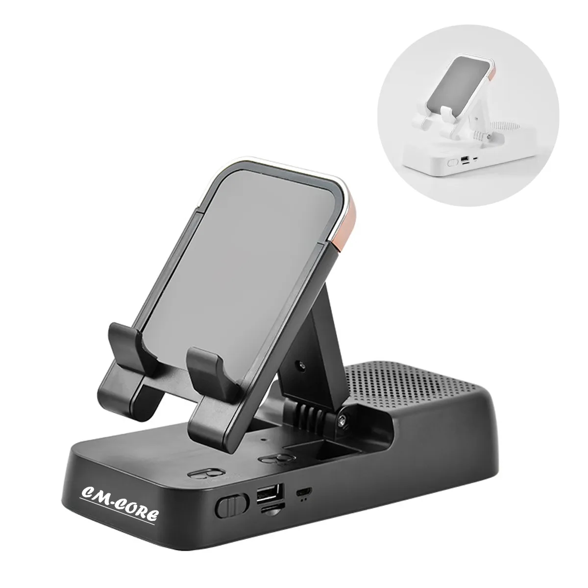 Cell Phone Stand With Bluetooth Speaker 1