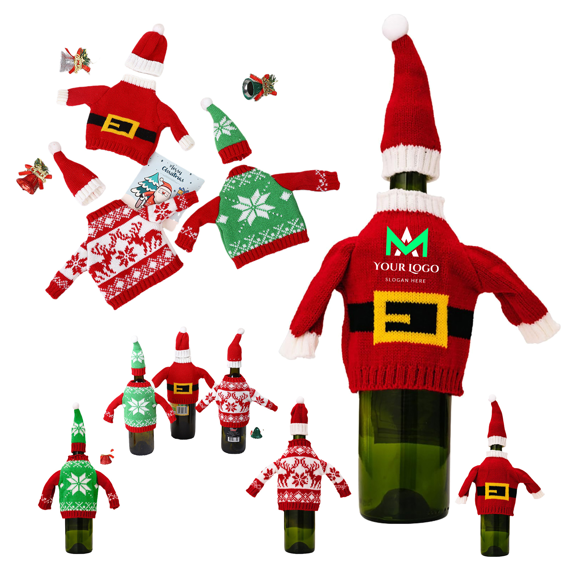 Party Wine Bottle Sweater Cover 6