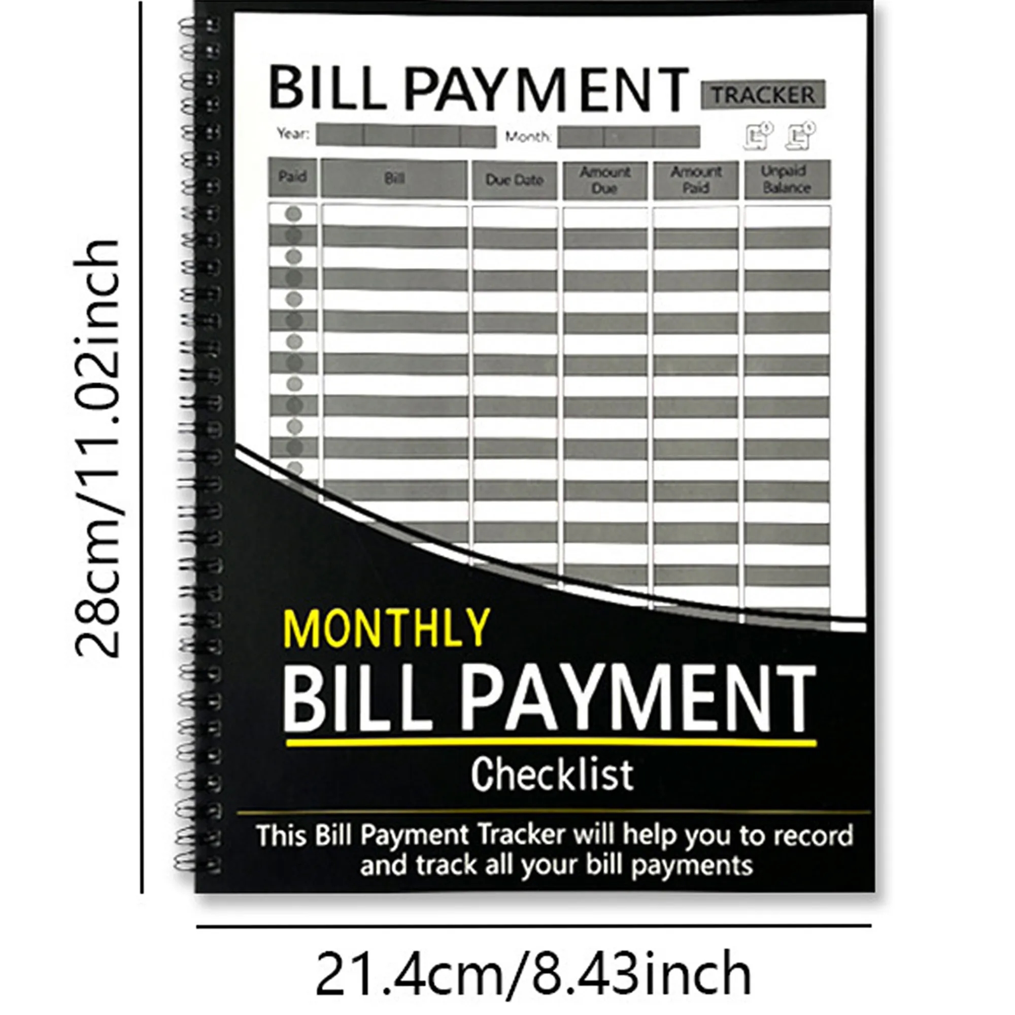 Bill payment management notebook 3