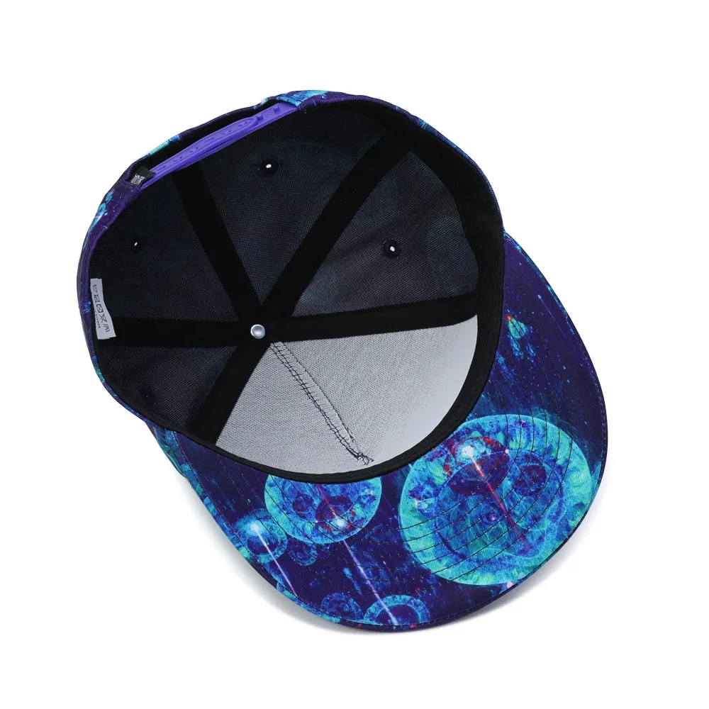 All Over Print Moon Snapback Hat 1