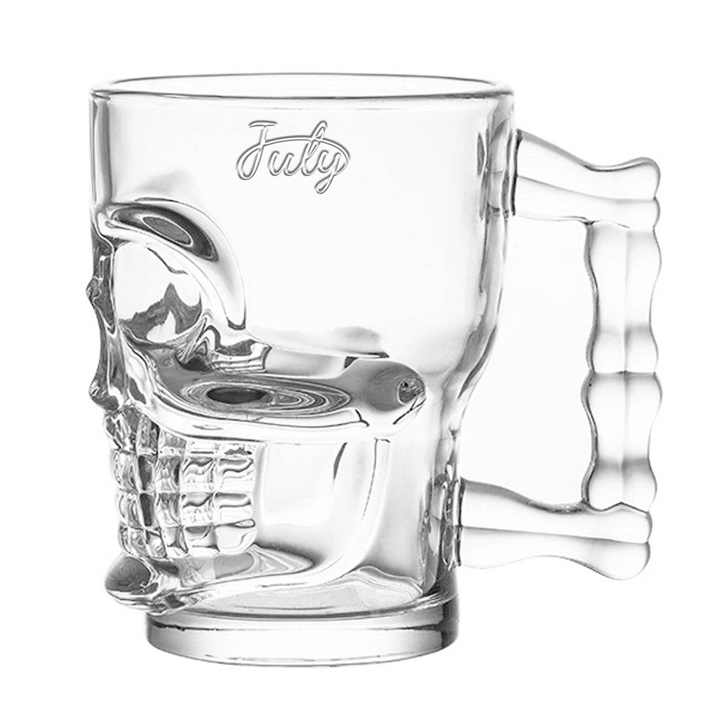 14 oz. Flashing LED Lighted Skull Cup 14