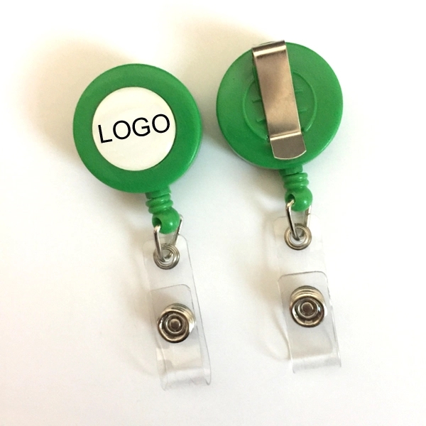 Promotional Giveaway Round Retractable Badge Holder 9