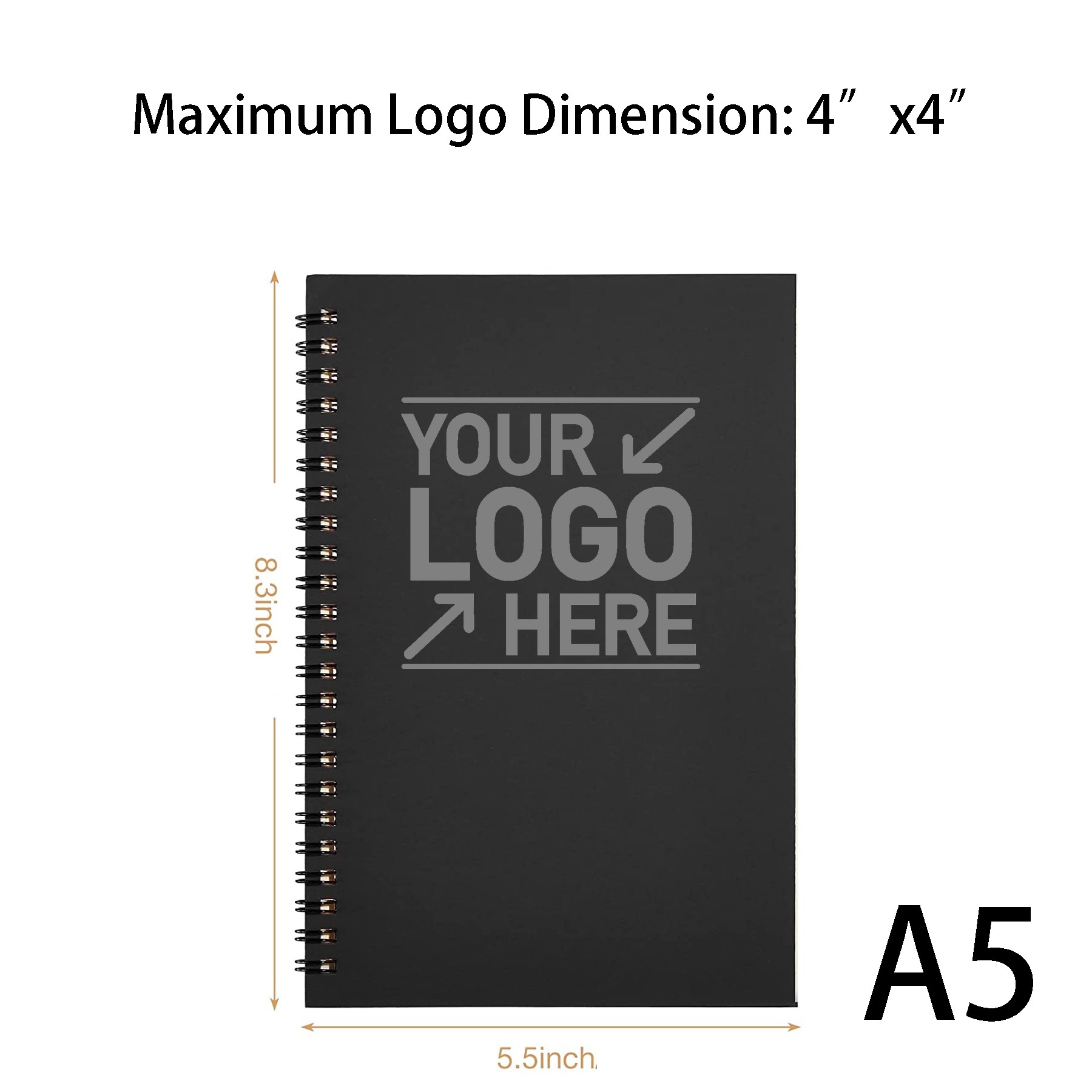 Lined Spiral Notebook Journal A5 2