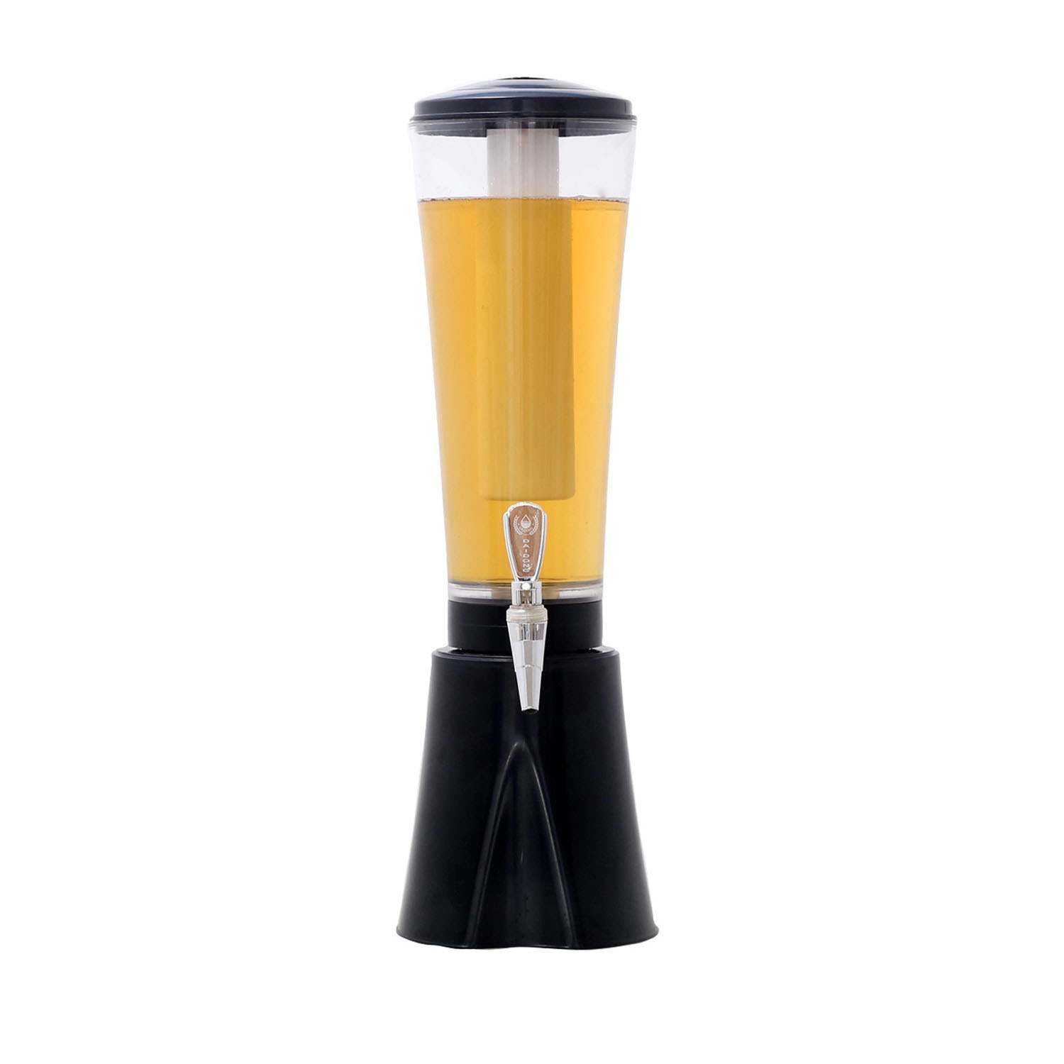3L ABS Beer Tower Beverage Dispenser w/ Ice Tube 4