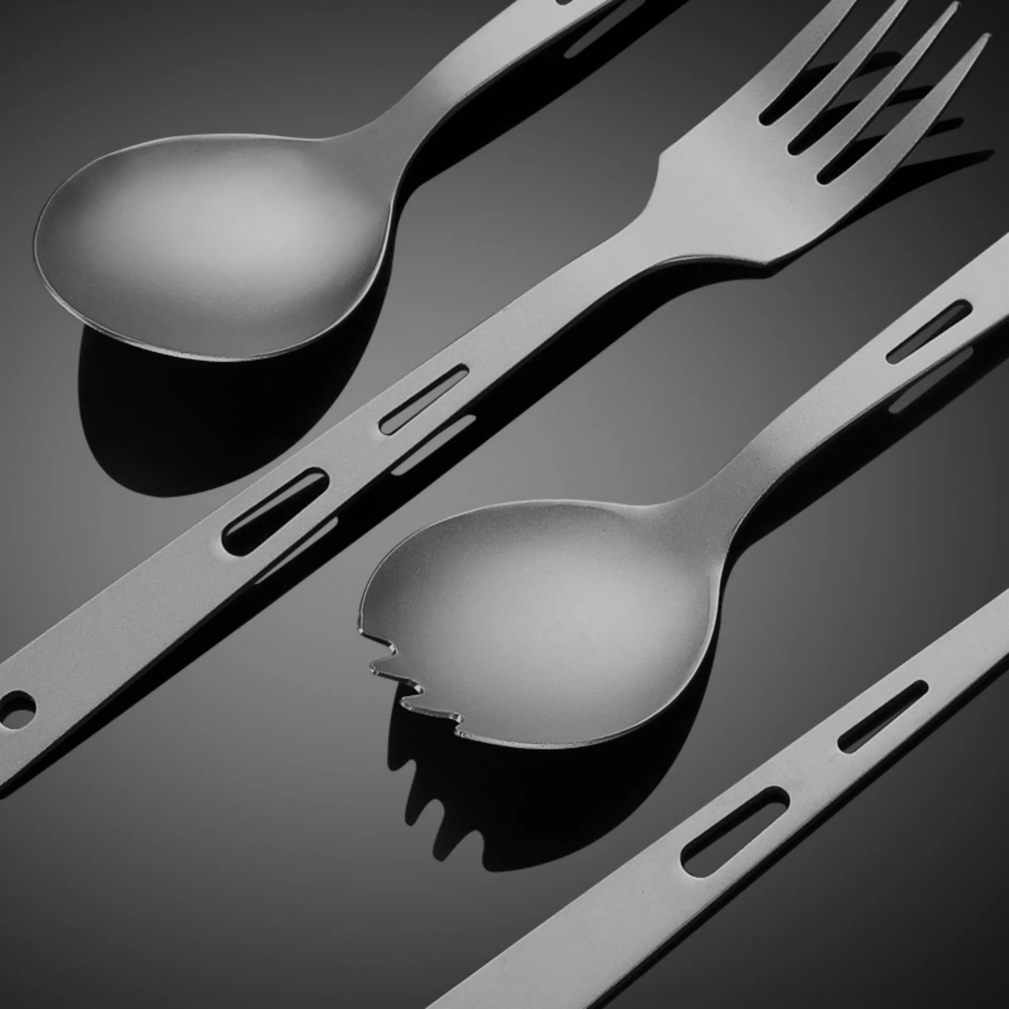Titanium Camp Cutlery Travel Outdoor Set 8