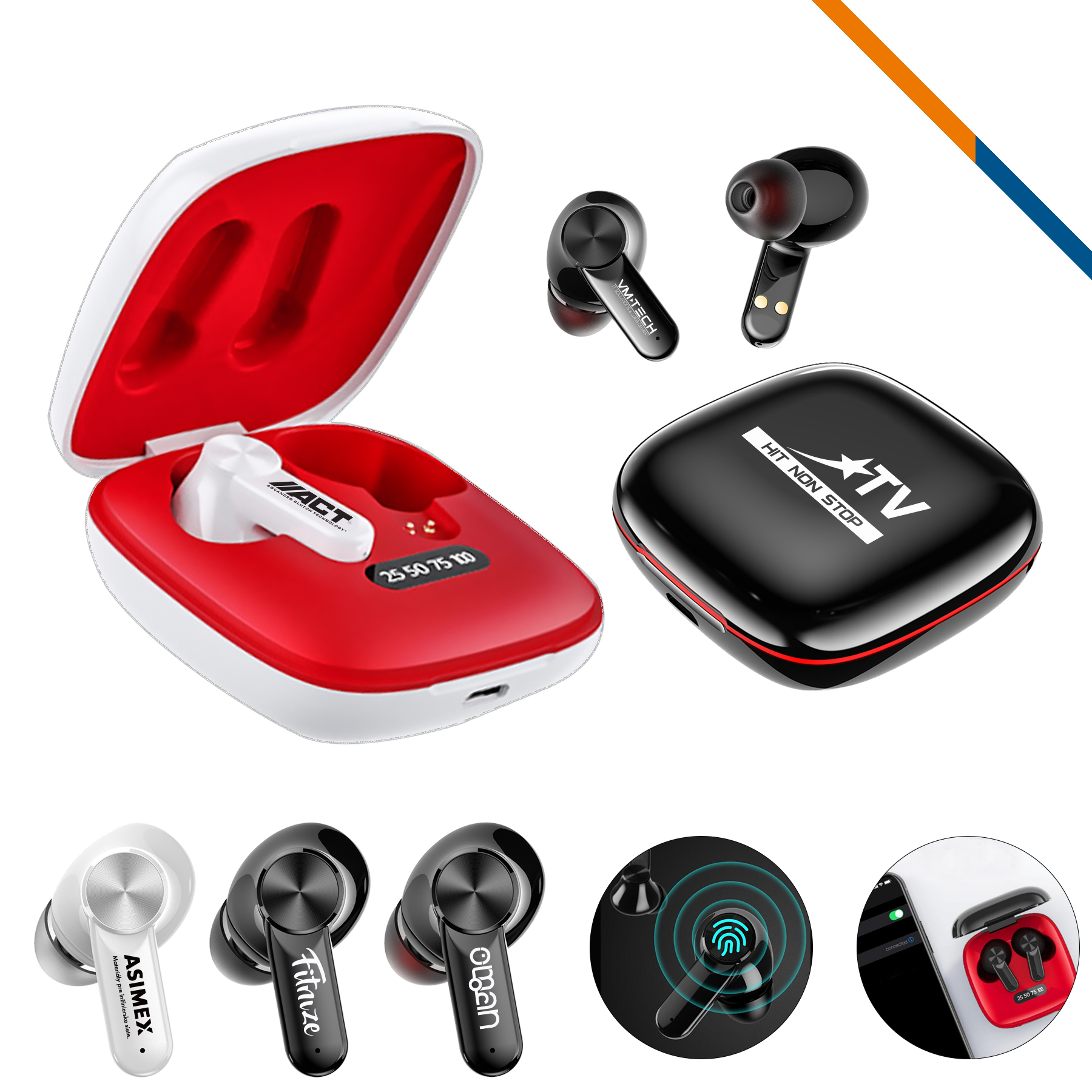 Curly TWS Bluetooth Earbuds 2