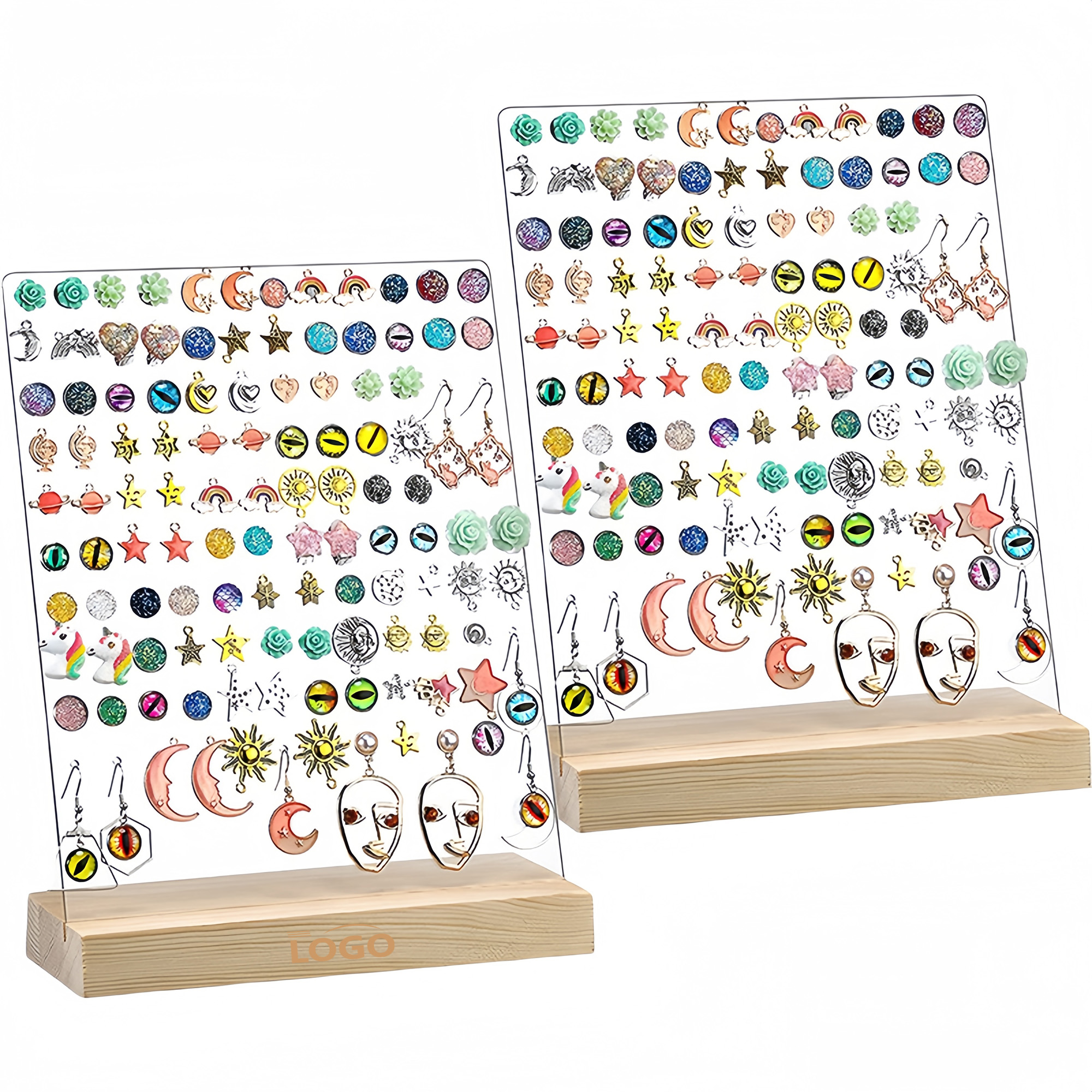 Acrylic Jewelry Display Stand for Earrings and Necklaces 2