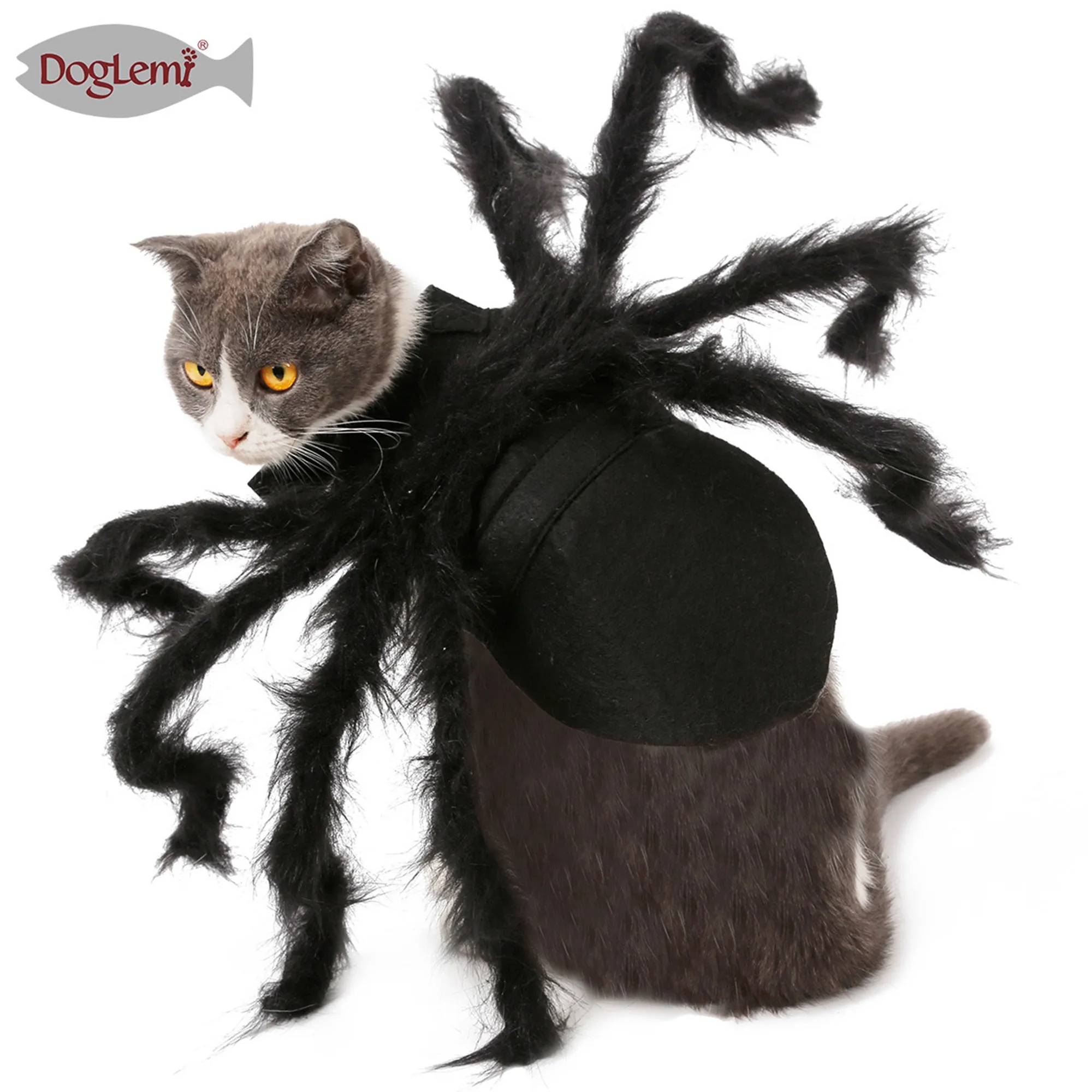 Spooky Spider Plush Pet Costume For Halloween Party 4