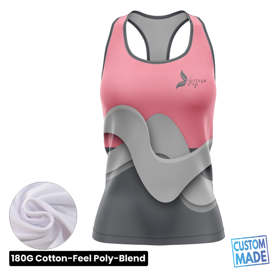 Women's Sublimation Racerback Tank Top - 180G Cotton-Feel 2