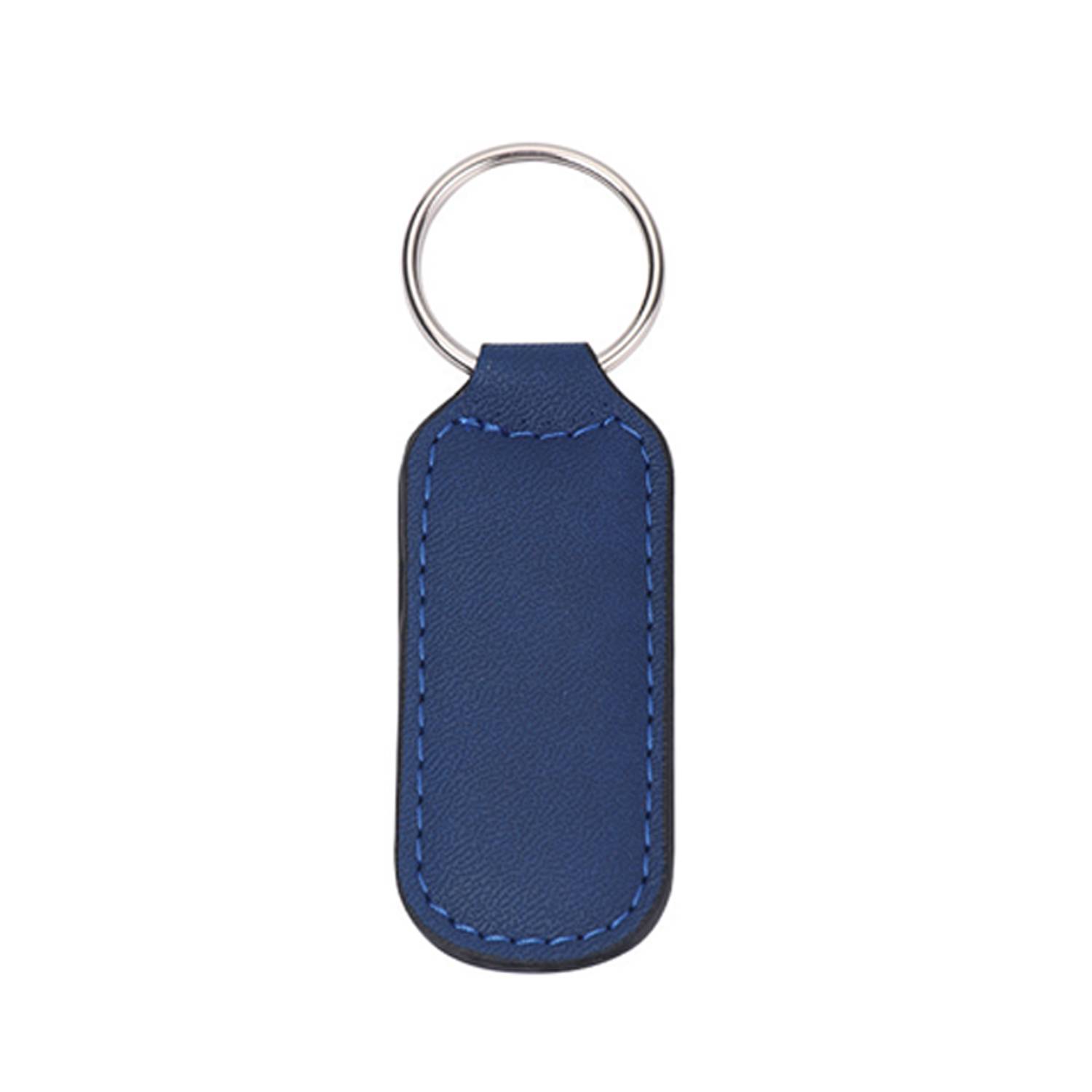 PU Leather Double Stitched Keychain 9