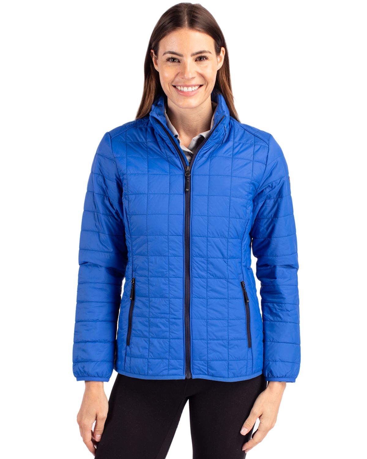 Cutter & Buck Rainier Recycled Insulated Puffer Womens Full Zip Jacket 118