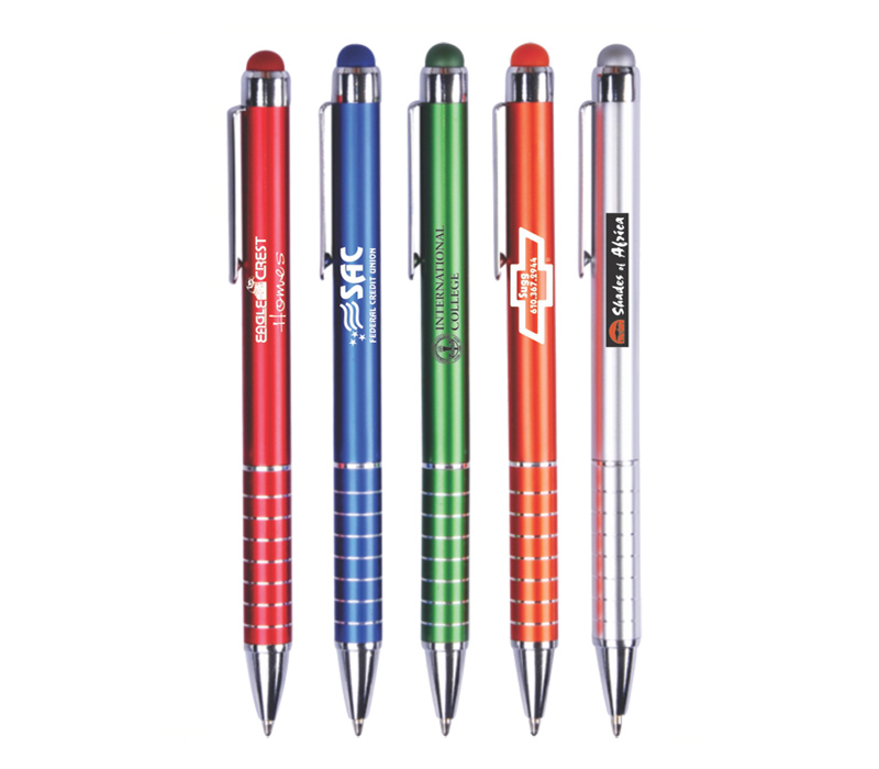 Aluminum Ballpoint Pen with Stylus 2