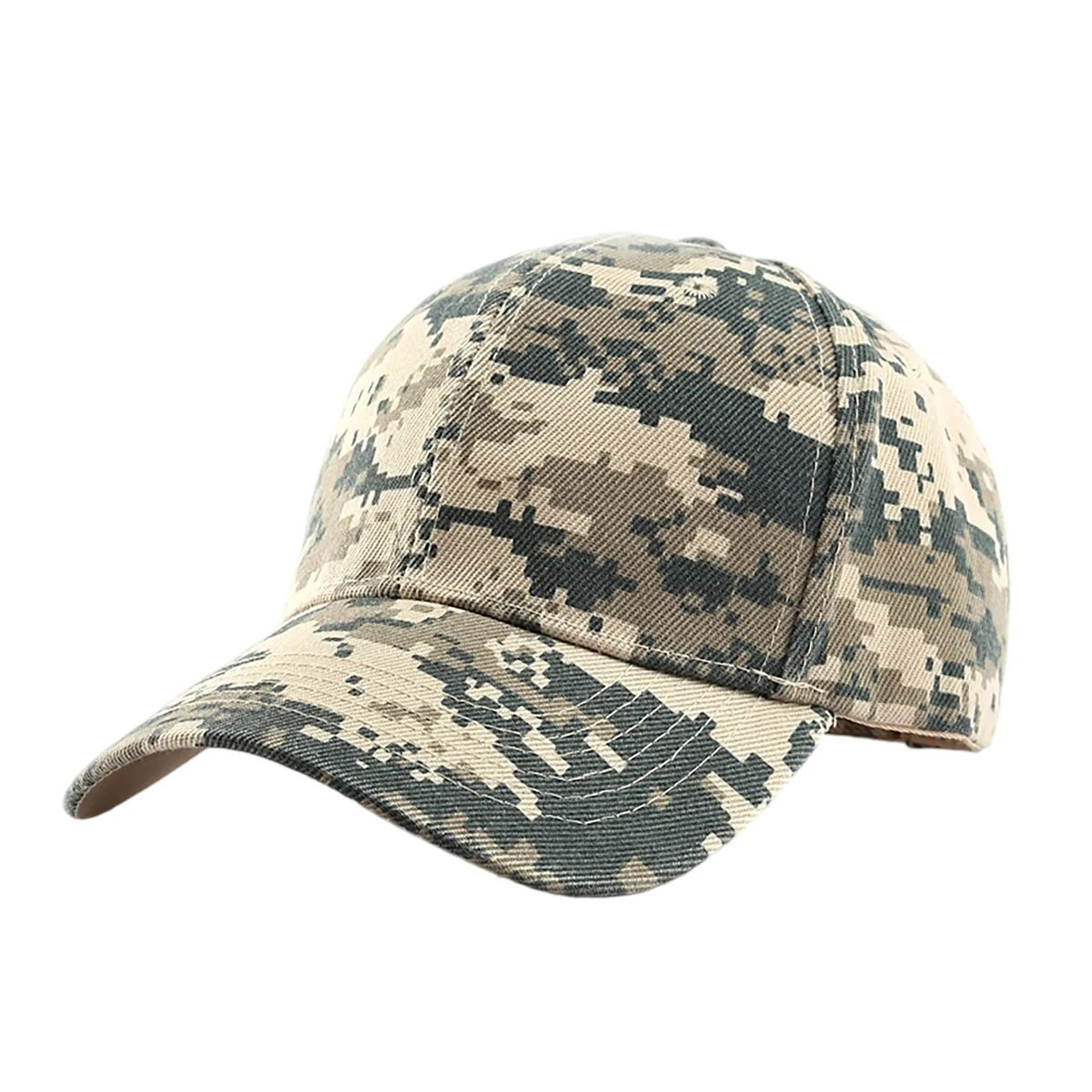 Adjustable Cotton Cap with Camouflage Design 6