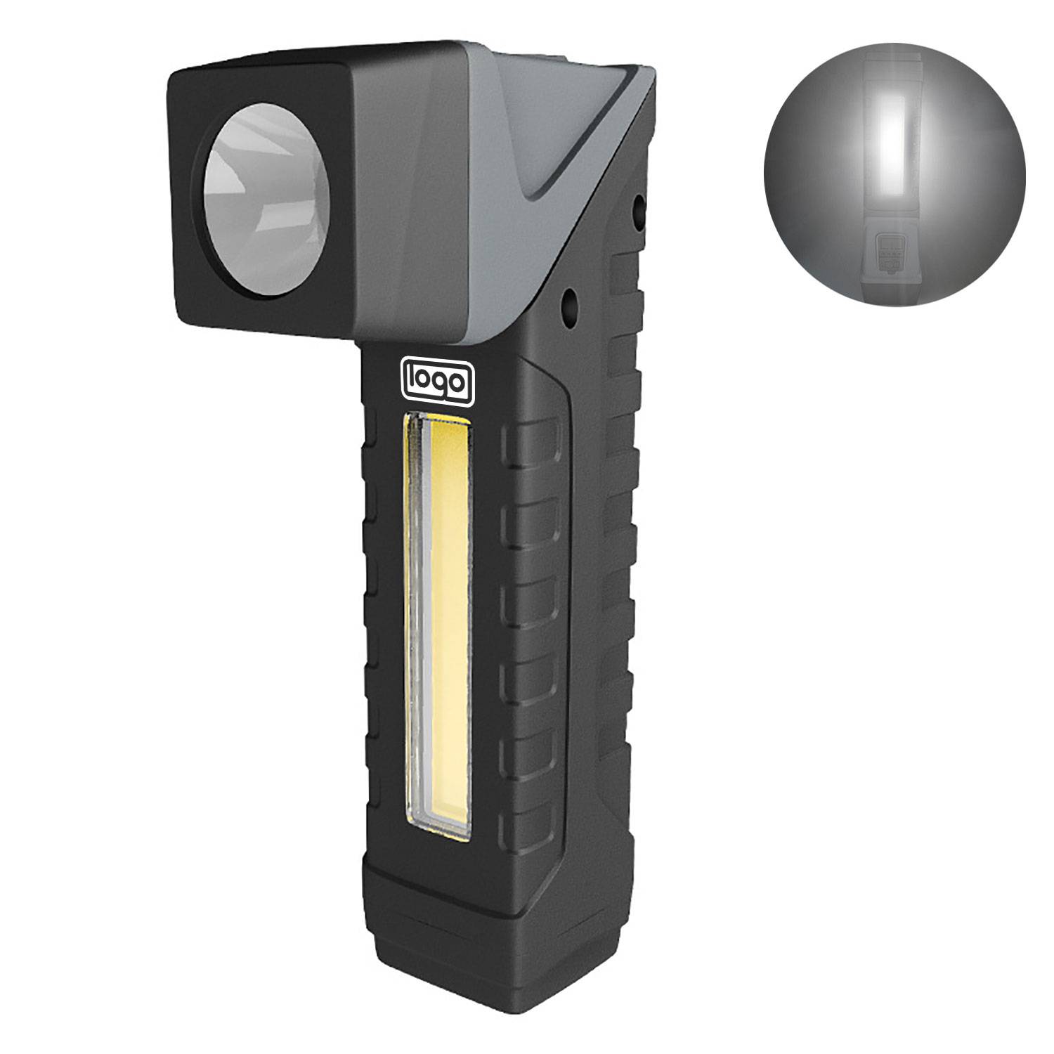 Magnetic Rotating COB Flashlight w/ Strong Beam 1