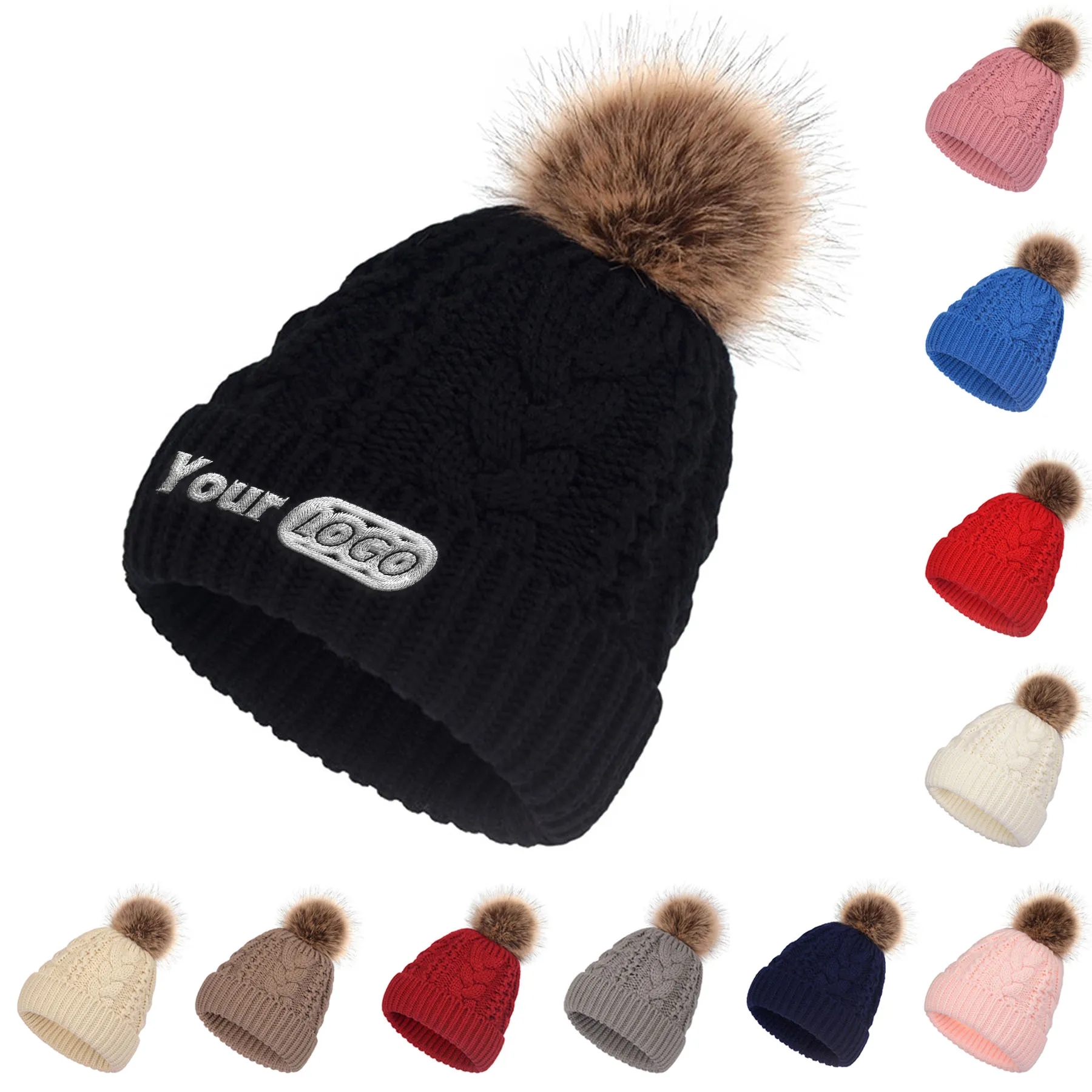 Cozy Double-Layer Thick Knit Beanie 11