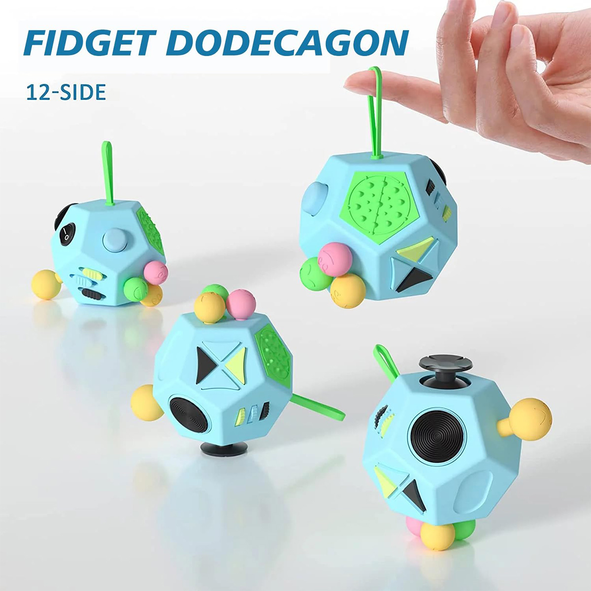 12 sides dodecagon anxiety stress reliever fidget toy cube 5