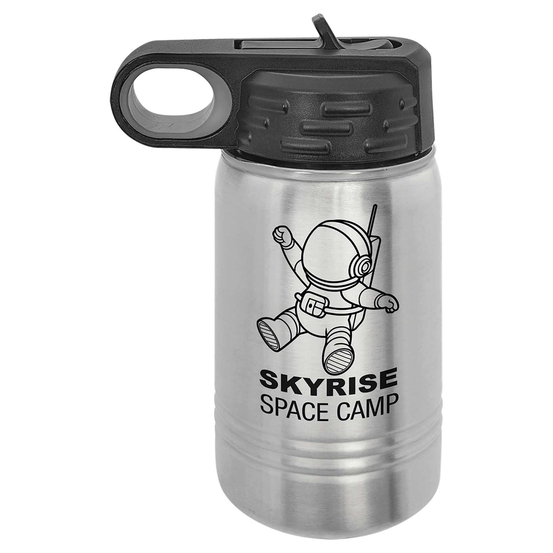 12 oz. Stainless Steel Laser Engraved Polar Camel Water Bottles 2