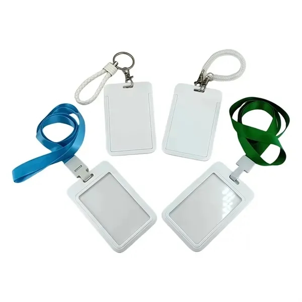 ID Badge Holder with Sliding Feature - Clear Window Design 4