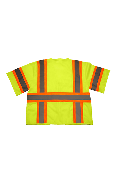 Xtreme Visibility DOT Class 3 Contrast Stripe Zip Vest 3