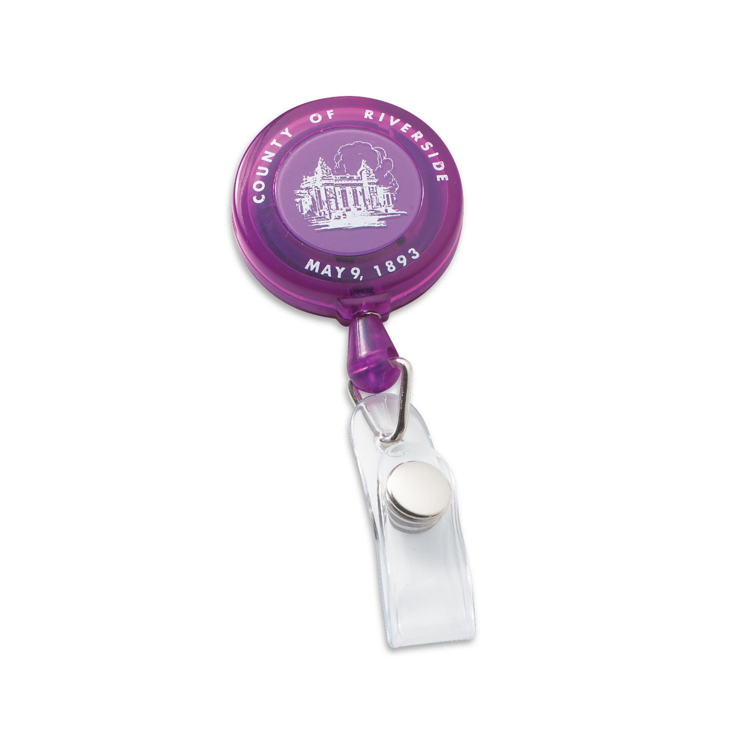 Economy Round Retractable Badge Holder 11